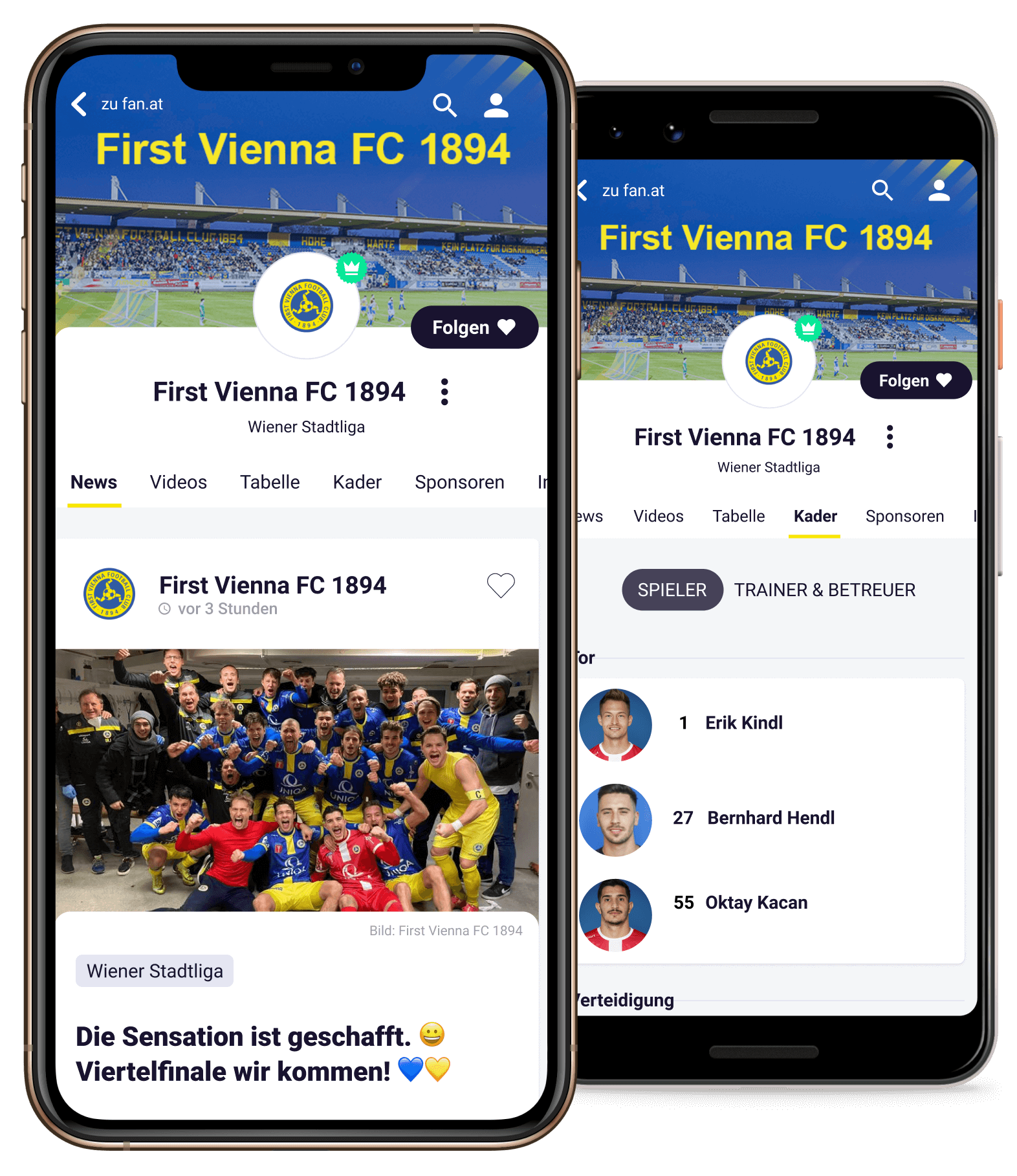fan.at die neue Plattform für Unterhaus Fußball